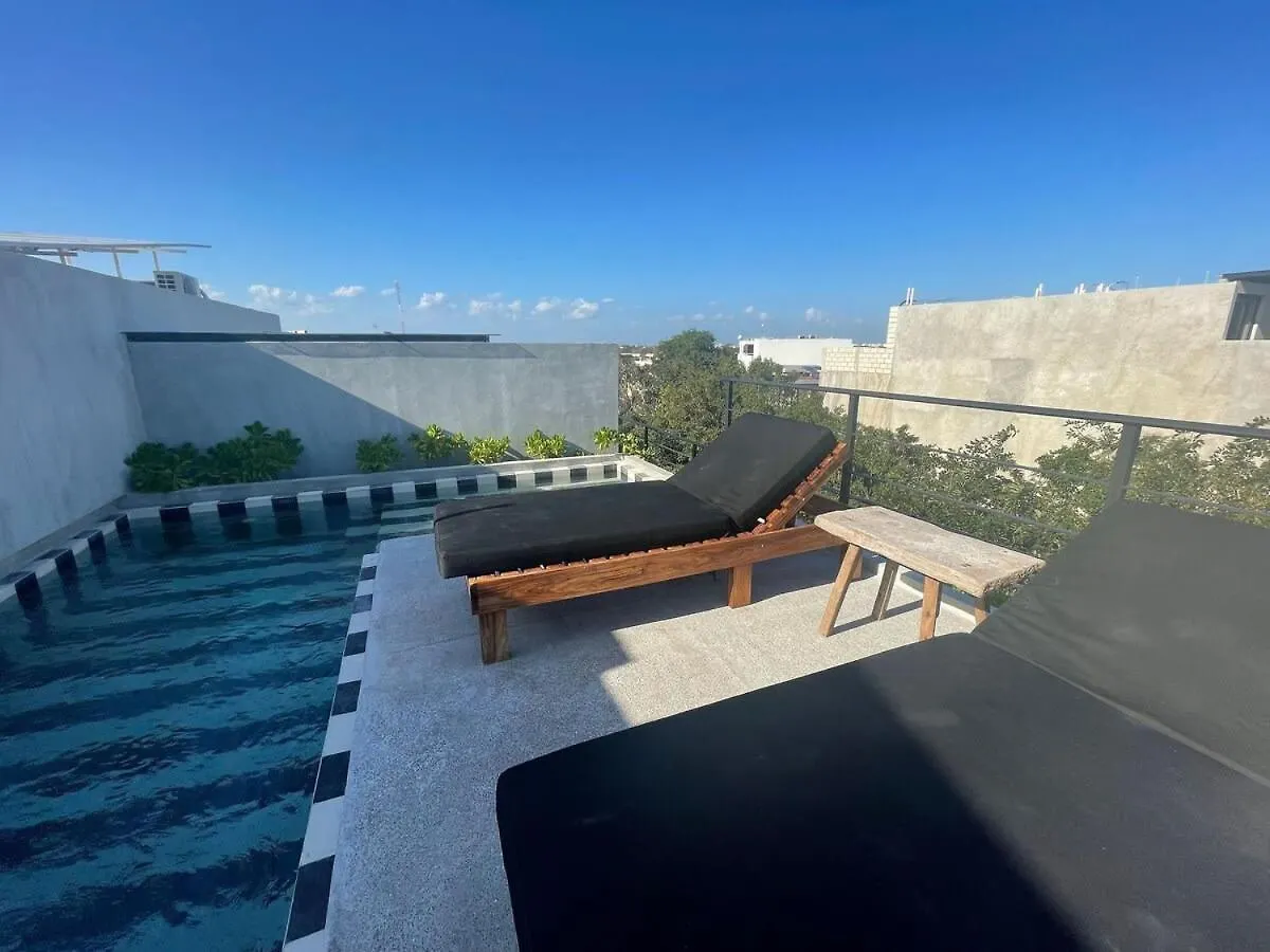 Appartamento Luxury Loft In Aldea Zama With Rooftop Pool Tulum Messico