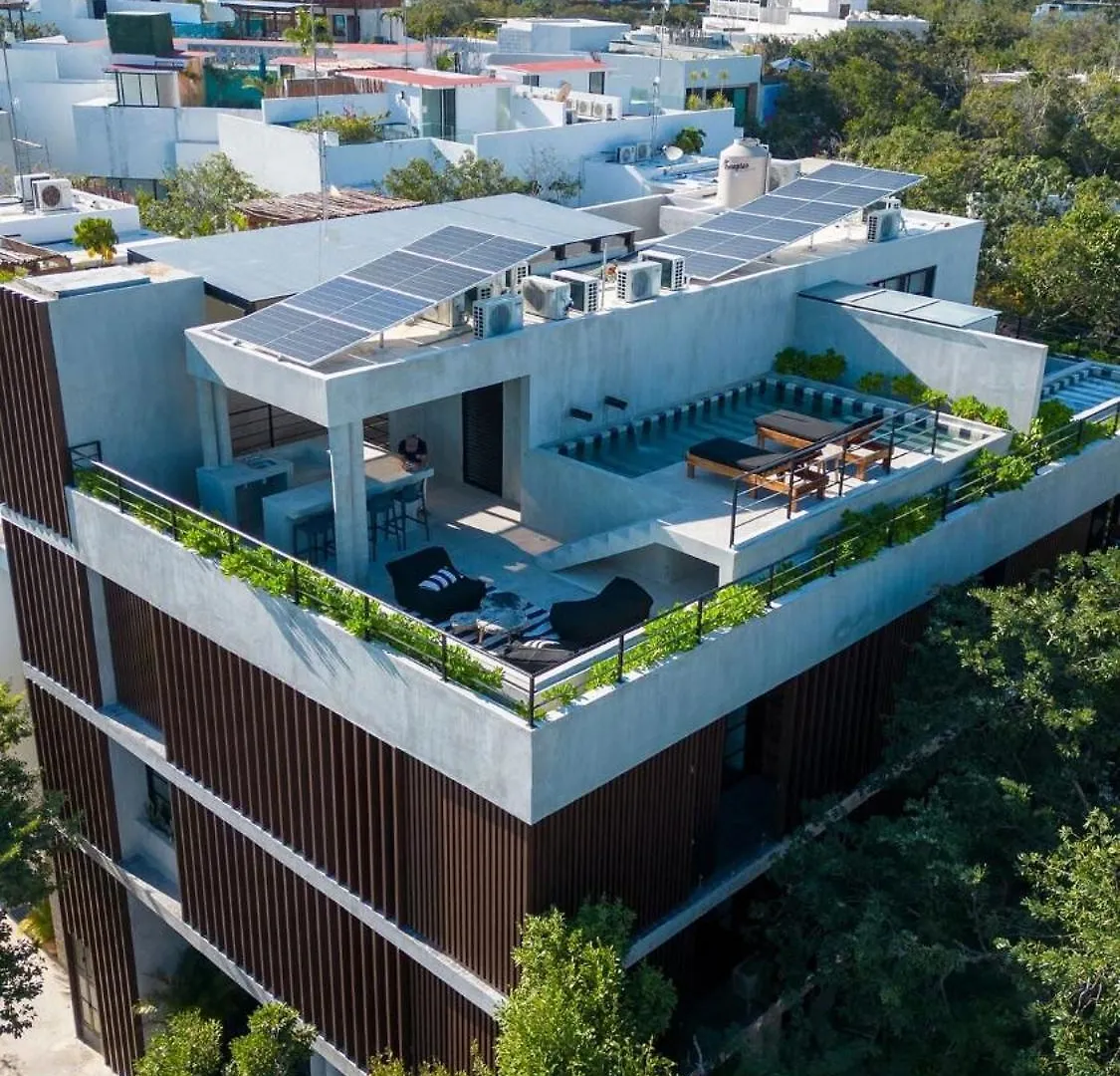 Luxury Loft In Aldea Zama With Rooftop Pool Tulum Apartmán